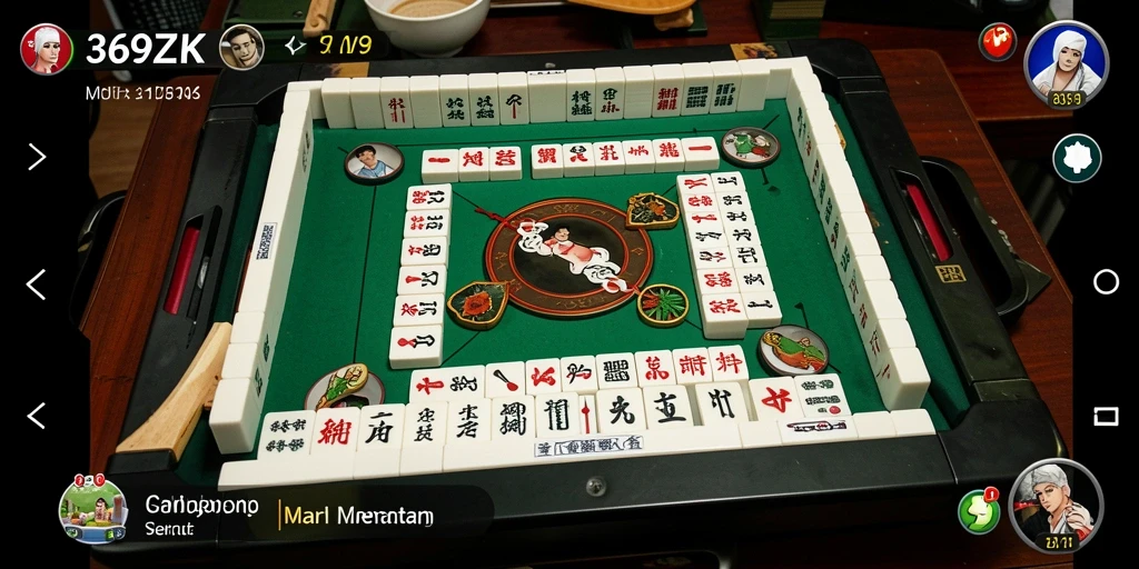 Screenshot gameplay 369ZK menampilkan level Mahjong yang menantang.