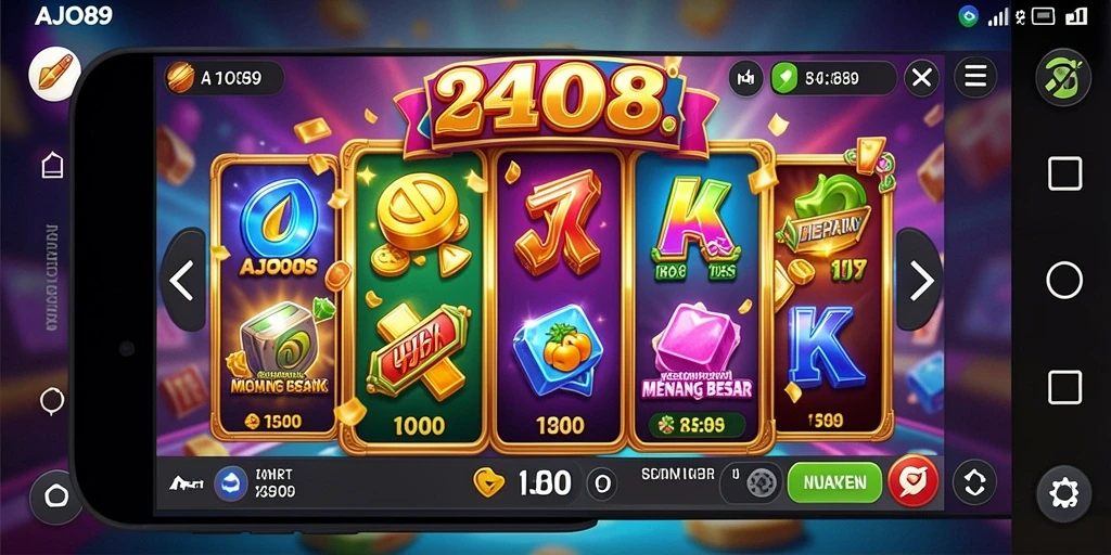 Tampilan menarik dari gameplay AJO89 yang penuh warna dan efek suara yang memikat.