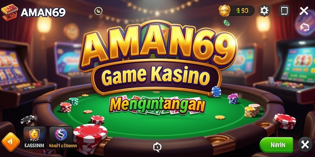 Tampilan gameplay seru dari AMAN69 dengan suasana kasino yang realistis.