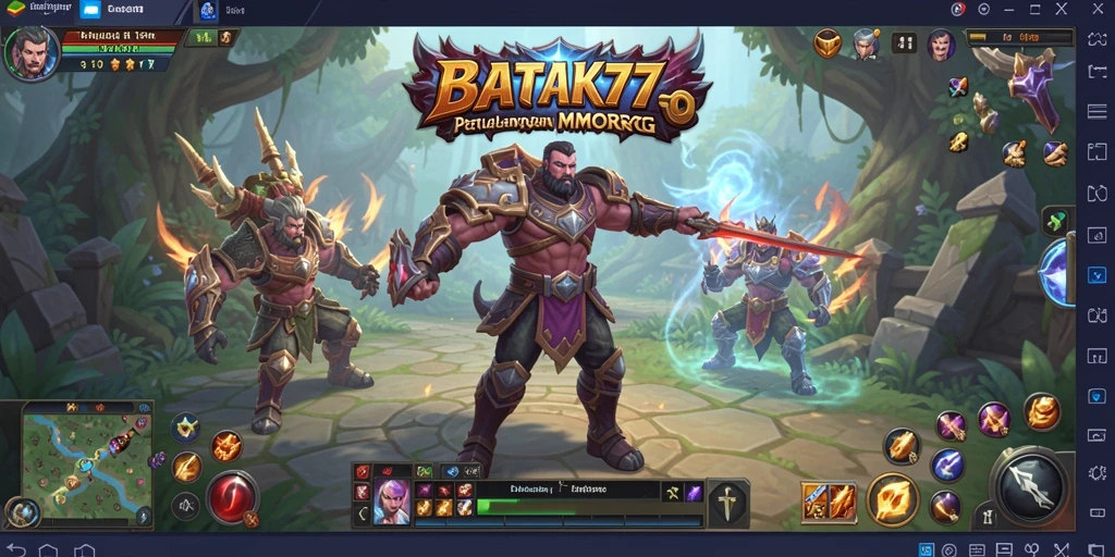 Tampilan utama gameplay BATIK77 yang menakjubkan di dunia MMORPG.