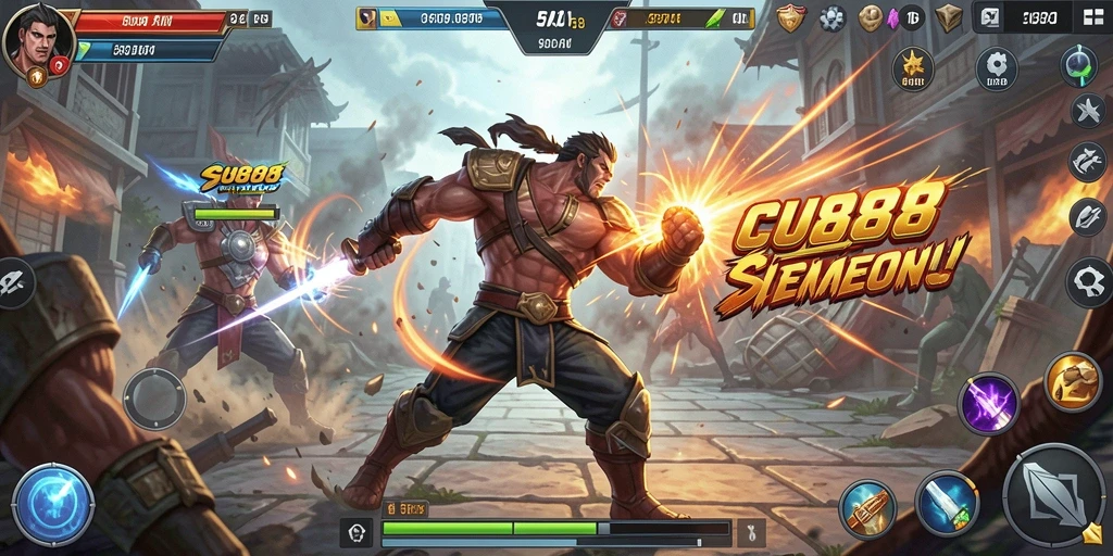 Tampilan gameplay memukau dari CU888 dalam aksi penuh adrenalin.