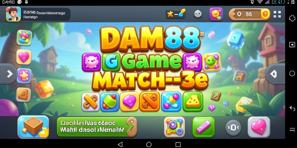 Tampilan gameplay DAM88 yang penuh warna dan menyenangkan.