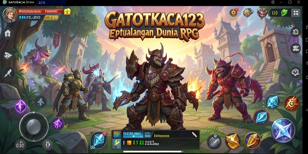 Tampilan gameplay menarik dari GATOTKACA123 yang penuh tantangan RPG.