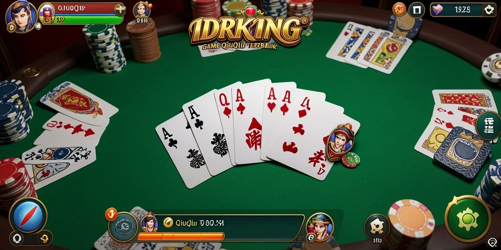 Tampilan gameplay QiuQiu yang menarik dan interaktif di IDRKING.