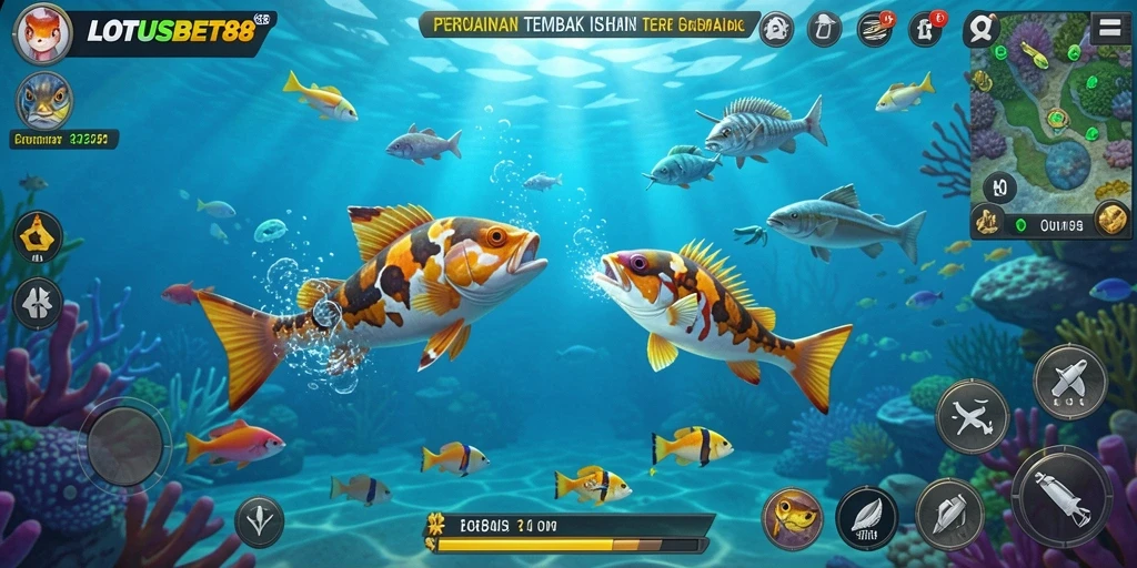 Tampilan gameplay LOTUSBET88 yang penuh aksi dan seru.