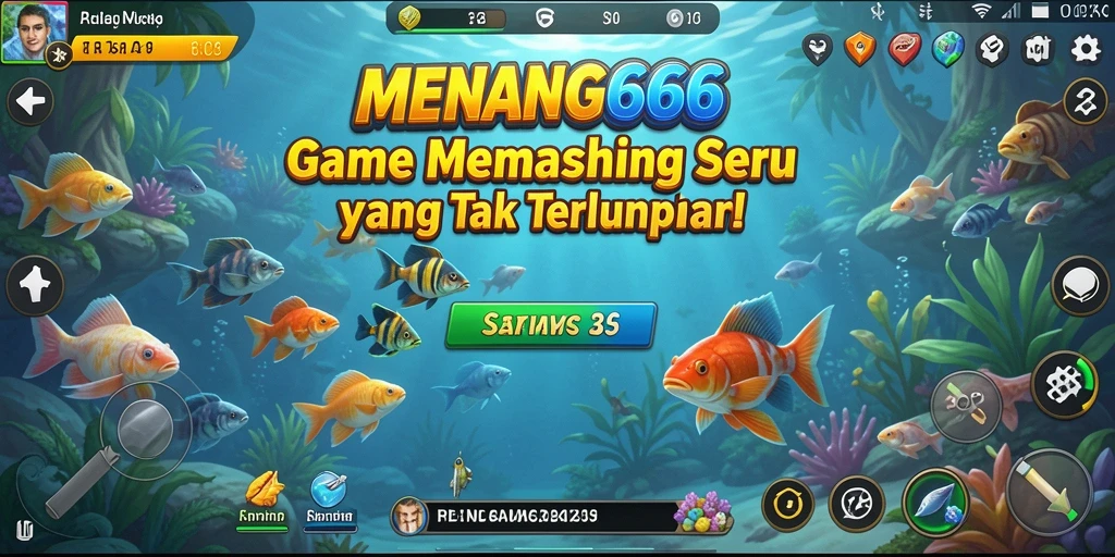 Tampilan gameplay MENANG666 yang seru saat menangkap ikan.