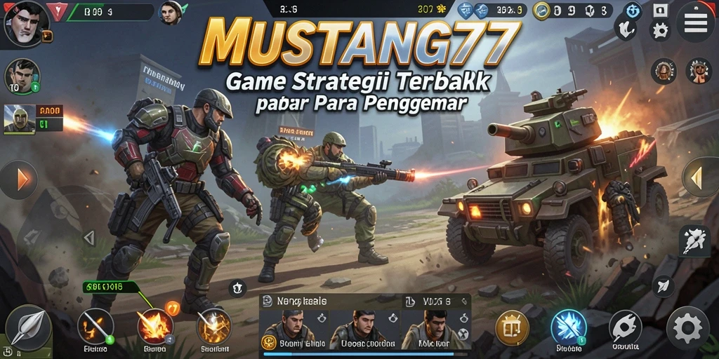 Tampilan gameplay epik dari MUSTANG77 dengan strategi mendalam.