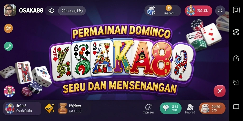 Tampilan gameplay OSAKA88 yang menarik dengan elemen Domino.