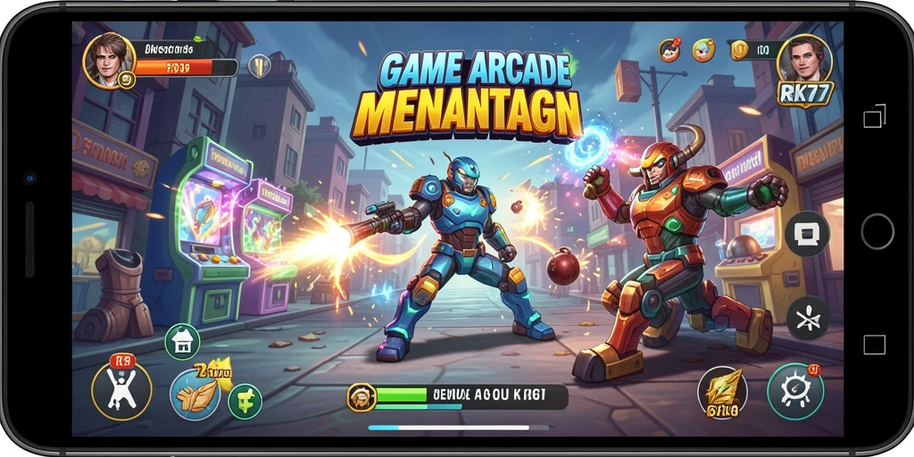 Tampilan gameplay RK77 yang penuh aksi dan tantangan seru.
