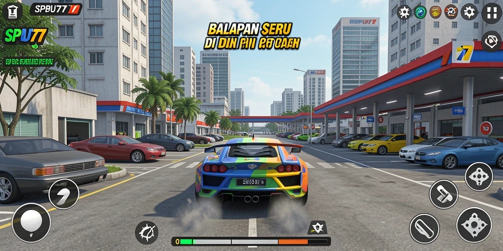 Gameplay menegangkan di SPBU77 yang penuh adrenalin.