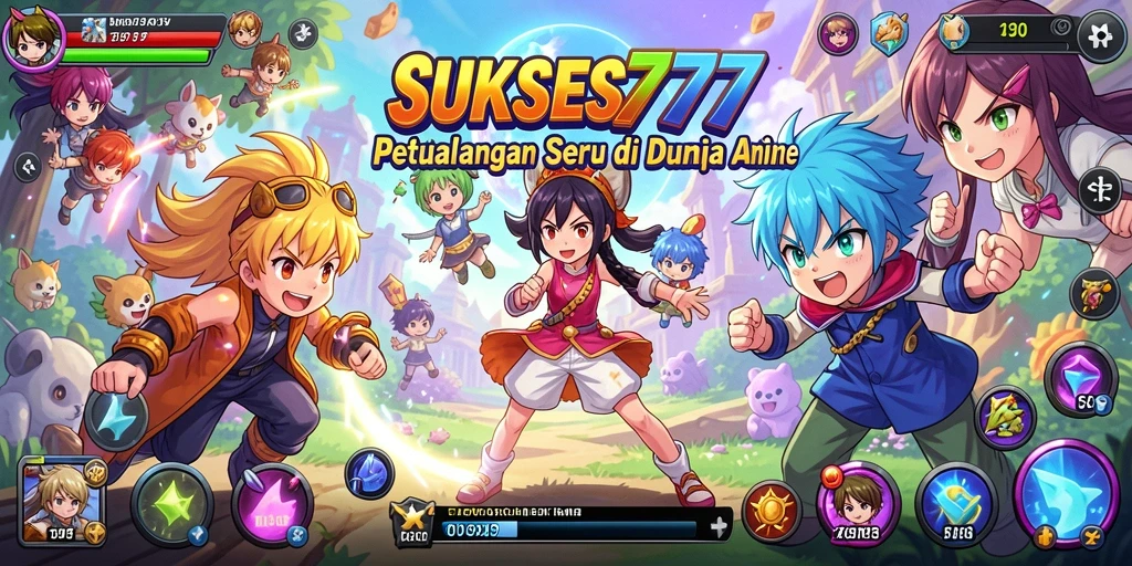 Screenshot gameplay SUKSES777 dengan karakter anime yang menarik.