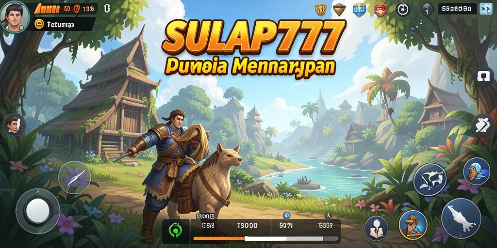 Tampilan gameplay SULAP777 yang menggambarkan petualangan seru di dunia terbuka.