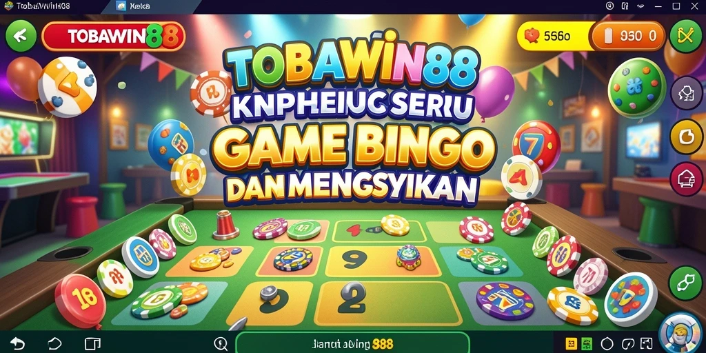 Gameplay TOBAWIN88 menampilkan keseruan permainan Bingo yang interaktif.