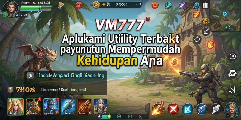 Screenshot menunjukkan antarmuka VM777 yang kaya fitur dan mudah digunakan.